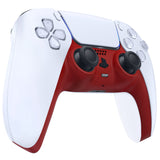 eXtremeRate Passion Red Decorative Trim Shell Compatible with ps5 Controller, DIY Replacement Clip Shell, Custom Plates Cover Compatible with ps5 Controller w/ Accent Rings - GPFP3029