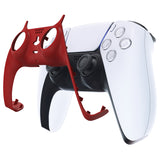 eXtremeRate Passion Red Decorative Trim Shell Compatible with ps5 Controller, DIY Replacement Clip Shell, Custom Plates Cover Compatible with ps5 Controller w/ Accent Rings - GPFP3029