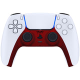 eXtremeRate Scarlet Red Decorative Trim Shell Compatible with ps5 Controller, DIY Replacement Clip Shell, Custom Plates Cover Compatible with ps5 Controller w/ Accent Rings - GPFP3003