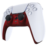 eXtremeRate Scarlet Red Decorative Trim Shell Compatible with ps5 Controller, DIY Replacement Clip Shell, Custom Plates Cover Compatible with ps5 Controller w/ Accent Rings - GPFP3003