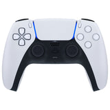 eXtremeRate Solid Black Decorative Trim Shell for PS5 Controller, DIY Replacement Clip Shell for PS5 Controller, Custom Plates Cover for PS5 Controller with Accent Rings - GPFM5006