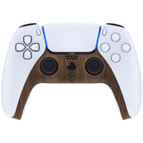 eXtremeRate Wood Grain Decorative Trim Shell Compatible with ps5 Controller, DIY Replacement Clip Shell, Custom Plates Cover Compatible with ps5 Controller with Accent Rings - GPFS2001
