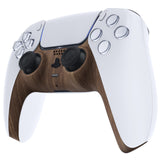 eXtremeRate Wood Grain Decorative Trim Shell Compatible with ps5 Controller, DIY Replacement Clip Shell, Custom Plates Cover Compatible with ps5 Controller with Accent Rings - GPFS2001