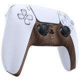 eXtremeRate Wood Grain Decorative Trim Shell Compatible with ps5 Controller, DIY Replacement Clip Shell, Custom Plates Cover Compatible with ps5 Controller with Accent Rings - GPFS2001