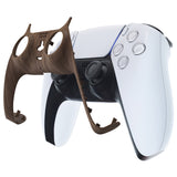 eXtremeRate Wood Grain Decorative Trim Shell Compatible with ps5 Controller, DIY Replacement Clip Shell, Custom Plates Cover Compatible with ps5 Controller with Accent Rings - GPFS2001