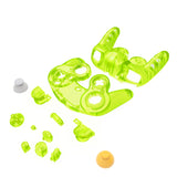 eXtremeRate Clear Lime Green Replacement Faceplate Backplate with Buttons for Nintendo GameCube Controller - GCNM5005