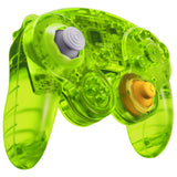 eXtremeRate Clear Lime Green Replacement Faceplate Backplate with Buttons for Nintendo GameCube Controller - GCNM5005