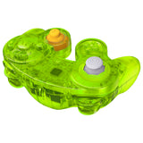 eXtremeRate Clear Lime Green Replacement Faceplate Backplate with Buttons for Nintendo GameCube Controller - GCNM5005