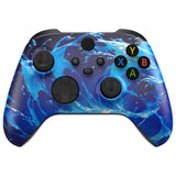 eXtremeRate Aqua Magic Replacement Part Faceplate, Housing Shell Case for Xbox Series S & Xbox Series X Controller Accessories - Controller NOT Included - FX3T207