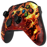 eXtremeRate Blazing Magic Replacement Part Faceplate, Housing Shell Case for Xbox Series S & Xbox Series X Controller Accessories - Controller NOT Included - FX3T205