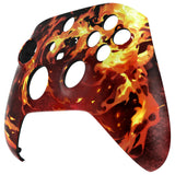 eXtremeRate Blazing Magic Replacement Part Faceplate, Housing Shell Case for Xbox Series S & Xbox Series X Controller Accessories - Controller NOT Included - FX3T205