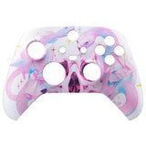 eXtremeRate Celestial Serpent's Embrace Replacement Part Faceplate, Soft Touch Grip Housing Shell Case for Xbox Series S & Xbox Series X Controller Accessories - Controller NOT Included - FX3R029