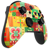 eXtremeRate Christmas Wrap Replacement Part Faceplate, Soft Touch Grip Housing Shell Case for Xbox Series S & Xbox Series X Controller Accessories - Controller NOT Included - FX3R019