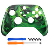 eXtremeRate Corrosion Magic Replacement Part Faceplate, Housing Shell Case for Xbox Series S & Xbox Series X Controller Accessories - Controller NOT Included - FX3T210