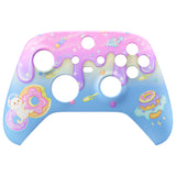 eXtremeRate Donut Odyssey Replacement Part Faceplate, Front Housing Shell Case for Xbox Series S & Xbox Series X Controller Accessories - Controller NOT Included - FX3R026