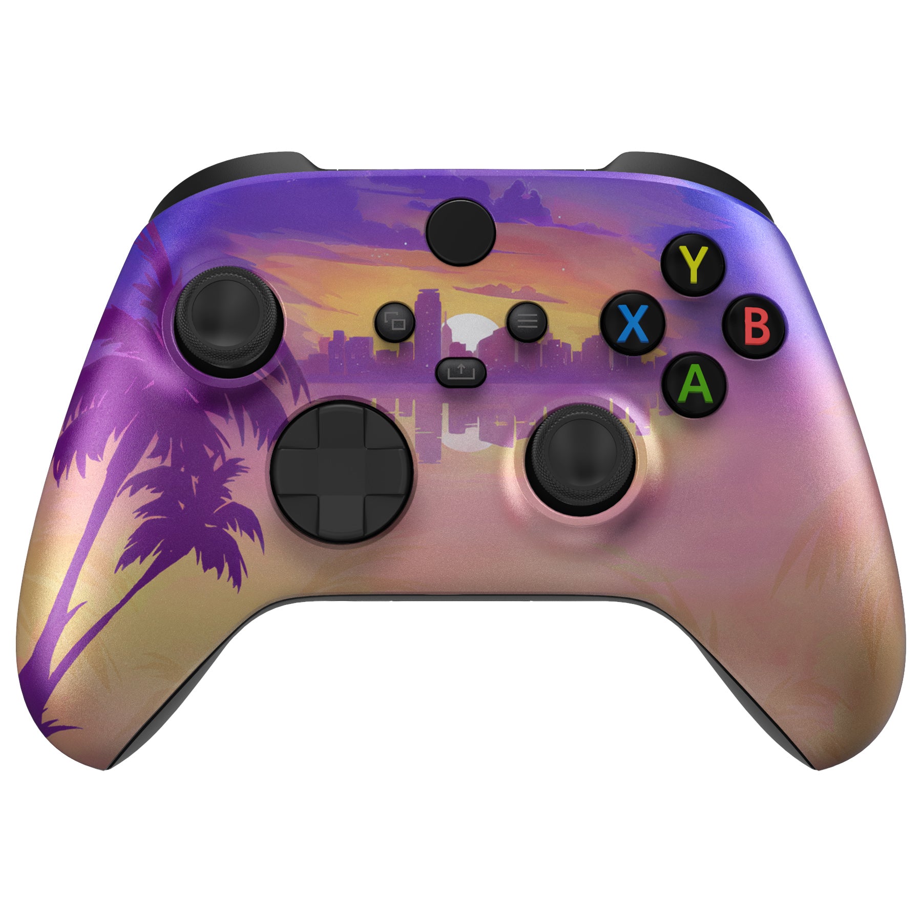 eXtremeRate Neon Miami Replacement Part Faceplate, Front