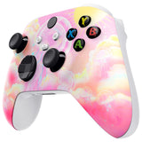 eXtremeRate Pinky Jellyfish Heaven Replacement Part Faceplate, Soft Touch Grip Housing Shell Case for Xbox Series S & Xbox Series X Controller Accessories - Controller NOT Included - FX3R025