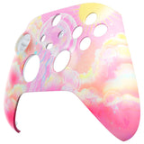 eXtremeRate Pinky Jellyfish Heaven Replacement Part Faceplate, Soft Touch Grip Housing Shell Case for Xbox Series S & Xbox Series X Controller Accessories - Controller NOT Included - FX3R025