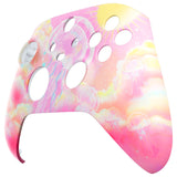eXtremeRate Pinky Jellyfish Heaven Replacement Part Faceplate, Soft Touch Grip Housing Shell Case for Xbox Series S & Xbox Series X Controller Accessories - Controller NOT Included - FX3R025