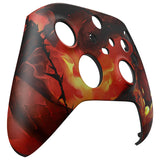 eXtremeRate Purgatory Fire Serpent Replacement Part Faceplate, Housing Shell Case for Xbox Series S & Xbox Series X Controller Accessories - Controller NOT Included - FX3T204