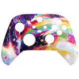 eXtremeRate Rainbow Storm Replacement Part Faceplate, Front Housing Shell Case for Xbox Series S & Xbox Series X Controller Accessories - Controller NOT Included - FX3R028