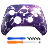 eXtremeRate Thunder Magic Replacement Part Faceplate, Housing Shell Case for Xbox Series S & Xbox Series X Controller Accessories - Controller NOT Included - FX3T208