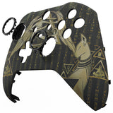 eXtremeRate Eye of Providence Pyramid Replacement Front Housing Shell Case with Thumbstick Accent Rings for Xbox One Elite Series 2 Controller Model 1797 - ELT153
