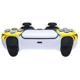 eXtremeRate Chrome Gold Glossy Replacement Front Housing Shell Compatible with ps5 Controller BDM-010/020/030/040/050 - MPFD4001