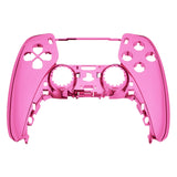 eXtremeRate Chrome Pink Glossy Replacement Front Housing Shell Compatible with ps5 Controller BDM-010/020/030/040/050 - MPFD4007