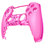 eXtremeRate Chrome Pink Glossy Replacement Front Housing Shell Compatible with ps5 Controller BDM-010/020/030/040/050 - MPFD4007