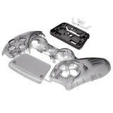 eXtremeRate Replacement Front Housing Shell with Touchpad Compatible with PS5 Controller BDM-010/020/030/040/050/060 - Clear Black - ZPFM5006G4