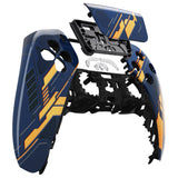 eXtremeRate Glow in Dark Mecha - Orange Touchpad Front Housing Shell Compatible with ps5 Controller BDM-010/020/030/040, DIY Replacement Shell Custom Touch Pad Cover Compatible with ps5 Controller - ZPFT1009G3