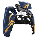eXtremeRate Glow in Dark Mecha - Orange Touchpad Front Housing Shell Compatible with ps5 Controller BDM-010/020/030/040, DIY Replacement Shell Custom Touch Pad Cover Compatible with ps5 Controller - ZPFT1009G3