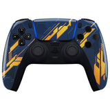 eXtremeRate Glow in Dark Mecha - Orange Touchpad Front Housing Shell Compatible with ps5 Controller BDM-010/020/030/040/050, DIY Replacement Shell Custom Touch Pad Cover Compatible with ps5 Controller - ZPFT1009G3