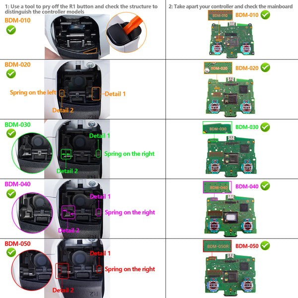 eXtremeRate Alien Fear Touchpad Front Housing Shell Compatible with ps ...