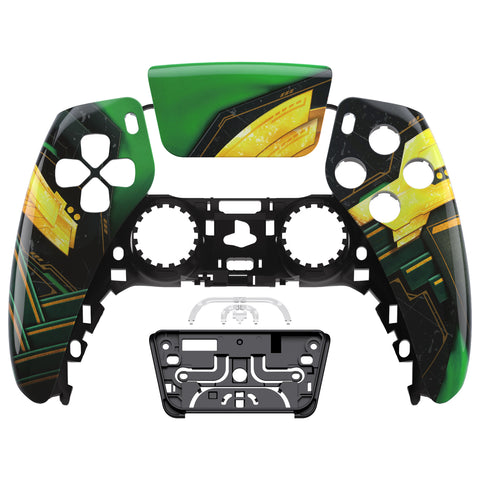 eXtremeRate Armor of Ragnarok Touchpad Front Housing Shell Compatible with ps5 Controller BDM-010/020/030/040/050, DIY Replacement Shell Custom Touch Pad Cover Compatible with ps5 Controller - ZPFT1058G3