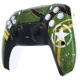 eXtremeRate Army Mecha Touchpad Front Housing Shell Compatible with ps5 Controller BDM-010/020/030/040/050, DIY Replacement Shell Custom Touch Pad Cover Compatible with ps5 Controller - ZPFT1053G3