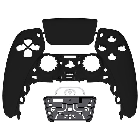 eXtremeRate Black Touchpad Front Housing Shell Compatible with ps5 Controller BDM-010/020/030/040/050, DIY Replacement Shell Custom Touch Pad Cover Faceplate Compatible with ps5 Controller - ZPFP3009G3