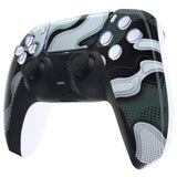 eXtremeRate Black White Camouflage Touchpad Front Housing Shell Compatible with ps5 Controller BDM-010/020/030/040/050, DIY Replacement Shell Custom Touch Pad Cover Compatible with ps5 Controller - ZPFT1049G3