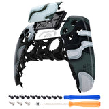 eXtremeRate Black White Camouflage Touchpad Front Housing Shell Compatible with ps5 Controller BDM-010/020/030/040/050, DIY Replacement Shell Custom Touch Pad Cover Compatible with ps5 Controller - ZPFT1049G3