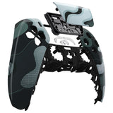 eXtremeRate Black White Camouflage Touchpad Front Housing Shell Compatible with ps5 Controller BDM-010/020/030/040/050, DIY Replacement Shell Custom Touch Pad Cover Compatible with ps5 Controller - ZPFT1049G3