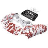 eXtremeRate Blood Patterned Touchpad Front Housing Shell Compatible with ps5 Controller BDM-010/020/030/040/050, DIY Replacement Shell Custom Touch Pad Cover Compatible with ps5 Controller - ZPFS2004G3