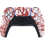 eXtremeRate Blood Patterned Touchpad Front Housing Shell Compatible with ps5 Controller BDM-010/020/030/040/050, DIY Replacement Shell Custom Touch Pad Cover Compatible with ps5 Controller - ZPFS2004G3