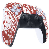 eXtremeRate Blood Patterned Touchpad Front Housing Shell Compatible with ps5 Controller BDM-010/020/030/040/050, DIY Replacement Shell Custom Touch Pad Cover Compatible with ps5 Controller - ZPFS2004G3