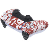 eXtremeRate Blood Patterned Touchpad Front Housing Shell Compatible with ps5 Controller BDM-010/020/030/040/050, DIY Replacement Shell Custom Touch Pad Cover Compatible with ps5 Controller - ZPFS2004G3