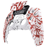 eXtremeRate Blood Patterned Touchpad Front Housing Shell Compatible with ps5 Controller BDM-010/020/030/040/050, DIY Replacement Shell Custom Touch Pad Cover Compatible with ps5 Controller - ZPFS2004G3