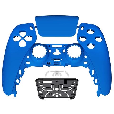 eXtremeRate Blue Touchpad Front Housing Shell Compatible with ps5 Controller BDM-010/020/030/040/050, DIY Replacement Shell Custom Touch Pad Cover Faceplate Compatible with ps5 Controller - ZPFP3005G3