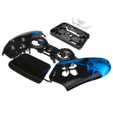 eXtremeRate Blue Flame Touchpad Front Housing Shell Compatible with ps5 Controller BDM-010/020/030/040/050, DIY Replacement Shell Custom Touch Pad Cover Compatible with ps5 Controller - ZPFT1005G3
