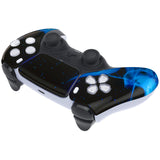 eXtremeRate Blue Flame Touchpad Front Housing Shell Compatible with ps5 Controller BDM-010/020/030/040/050, DIY Replacement Shell Custom Touch Pad Cover Compatible with ps5 Controller - ZPFT1005G3