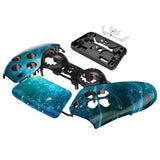 eXtremeRate Blue Nebula Touchpad Front Housing Shell Compatible with ps5 Controller BDM-010/020/030/040/050, DIY Replacement Shell Custom Touch Pad Cover Compatible with ps5 Controller - ZPFT1043G3